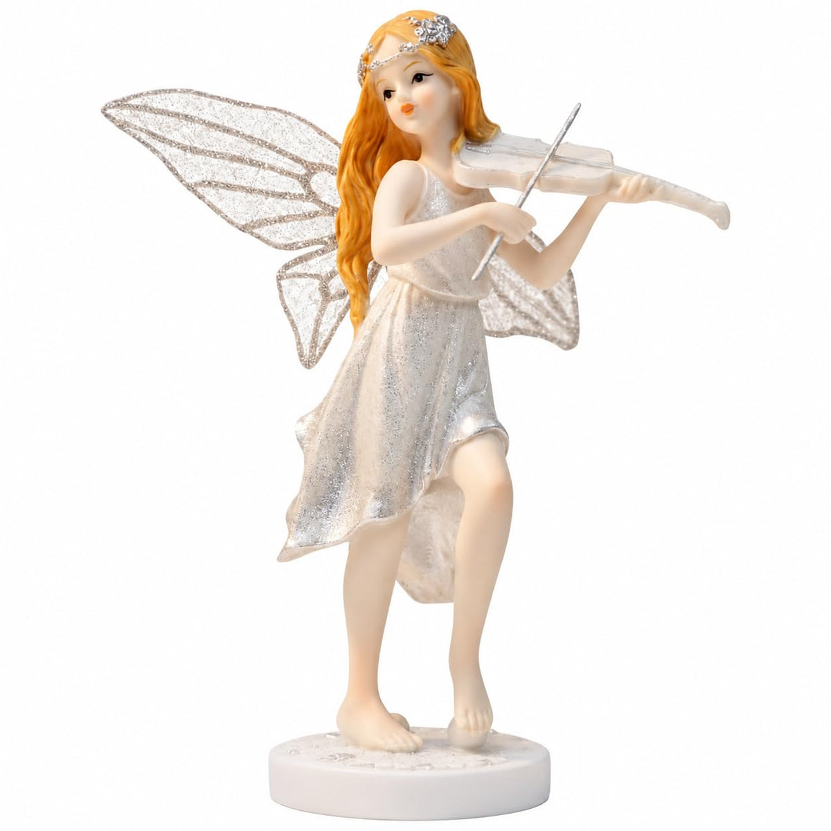 Comfy Hour Figurine, 8.3", White, Black, Blue, Orange, Brown