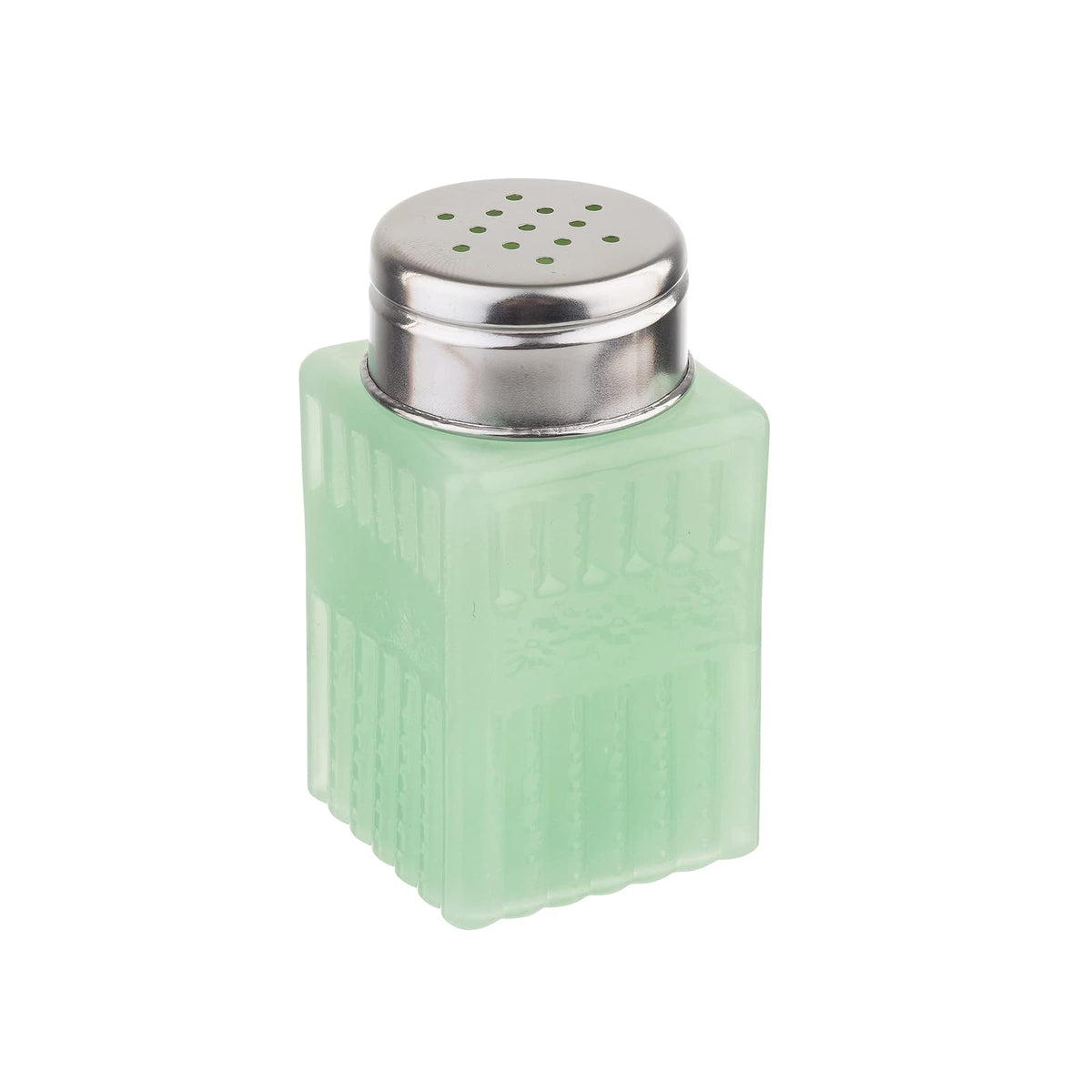 Tablecraft Jadeite Glass Collection (TM) Salt & Pepper Shaker with Metal Top, 2-Ounce