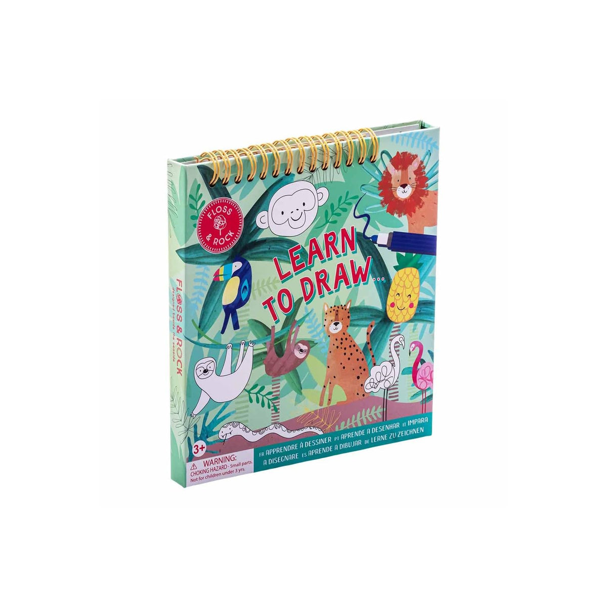 Floss & Rock Art Craft Kit, 7.28-inch, Jungle