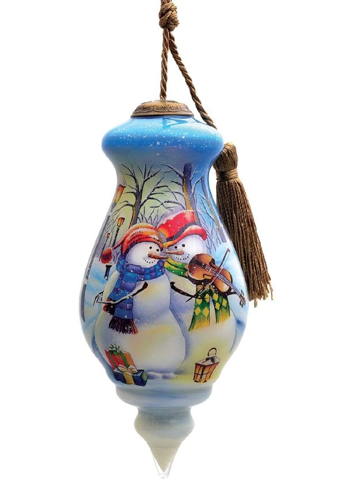 Inner Beauty Ornaments Violin Snowman Couple # 1610099