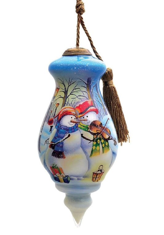 Inner Beauty Ornaments Violin Snowman Couple # 1610099