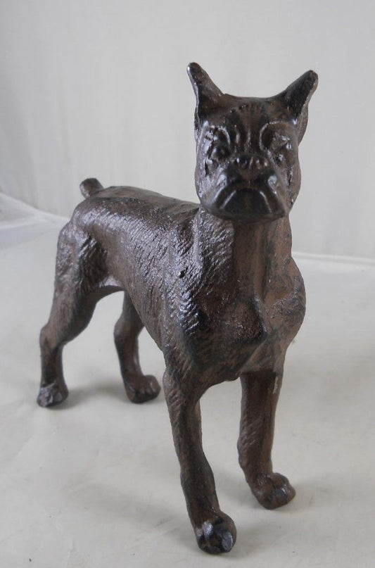 Upper Deck Magoo's General Store Cast Iron Standing Boxer Dog Statue