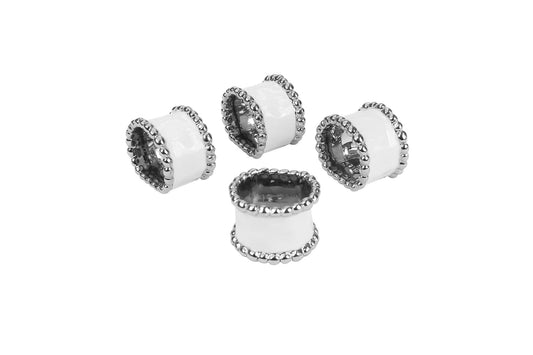 Pampa Bay Porcelain Salerno Napkin Ring - Set of 4