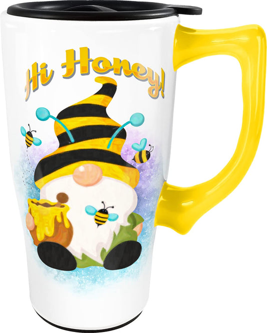 Spoontiques 12574 Hi Honey Gnome Travel Mug