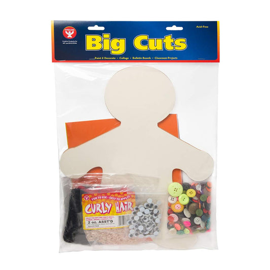Hygloss Diverse Multi-Ethnic People Kit, 16 Inches, Pack of 24