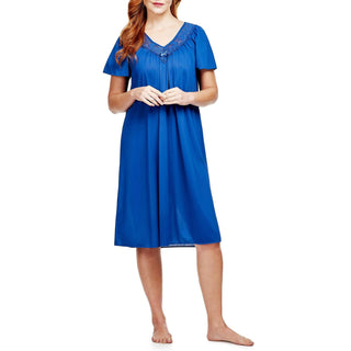 Shadowline Nightgown Nightshirt, 3X, Navy