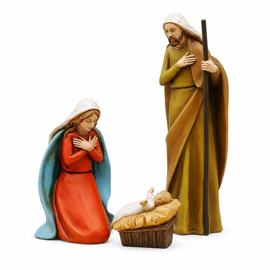 Comfy Hour 5 Inch Holy Family Nativity Figurine, Manger Scene, 1 Piece