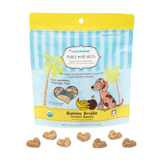 Cocotherapy Pure Hearts Coconut Cookies ‚Äö√Ñ√¨ Banana Brulee, (1 Pouch), 5 Oz.
