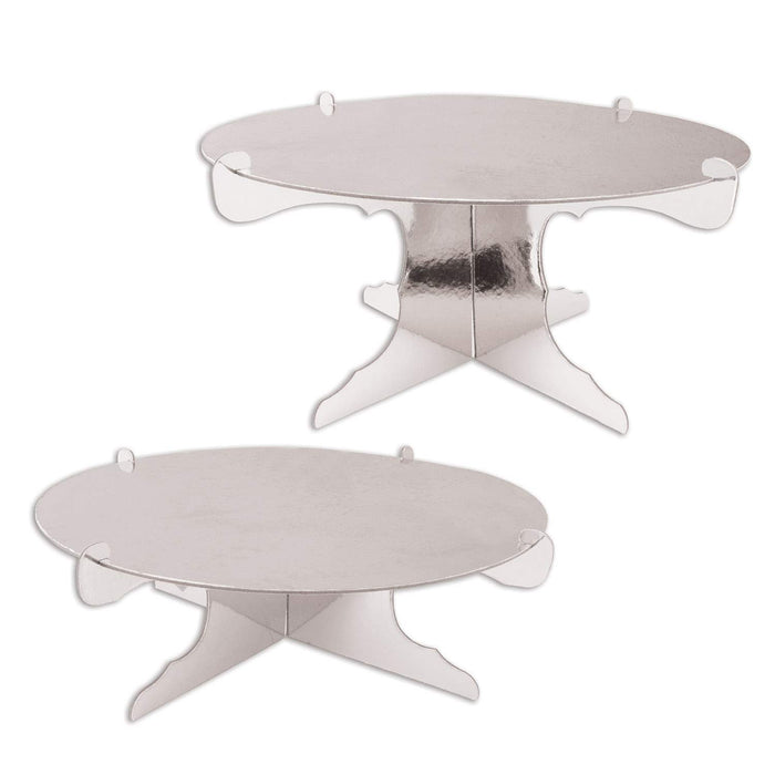 Beistle Tray, 4"-6" x 12.5", Metallic Silver