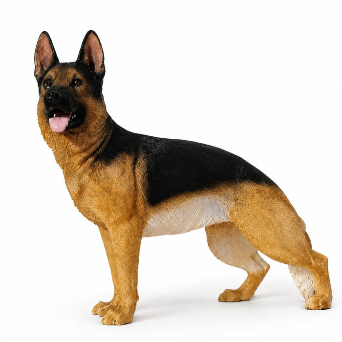 Comfy Hour 7.09 Inch German Shepherd Figurine, Realistic Dog Statue