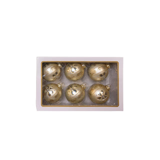 Kurt S. Adler Hanging Ornament, 80MM, Light Gold