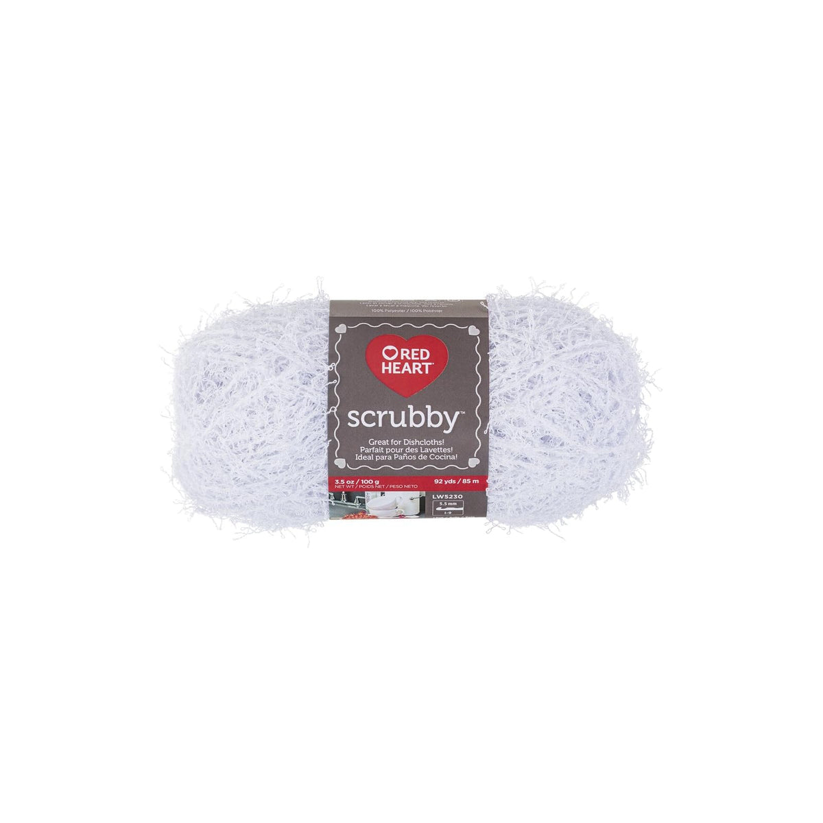 Red Heart Yarn, 100 g/3.5 oz, 85 meters/92 yards, Coconut