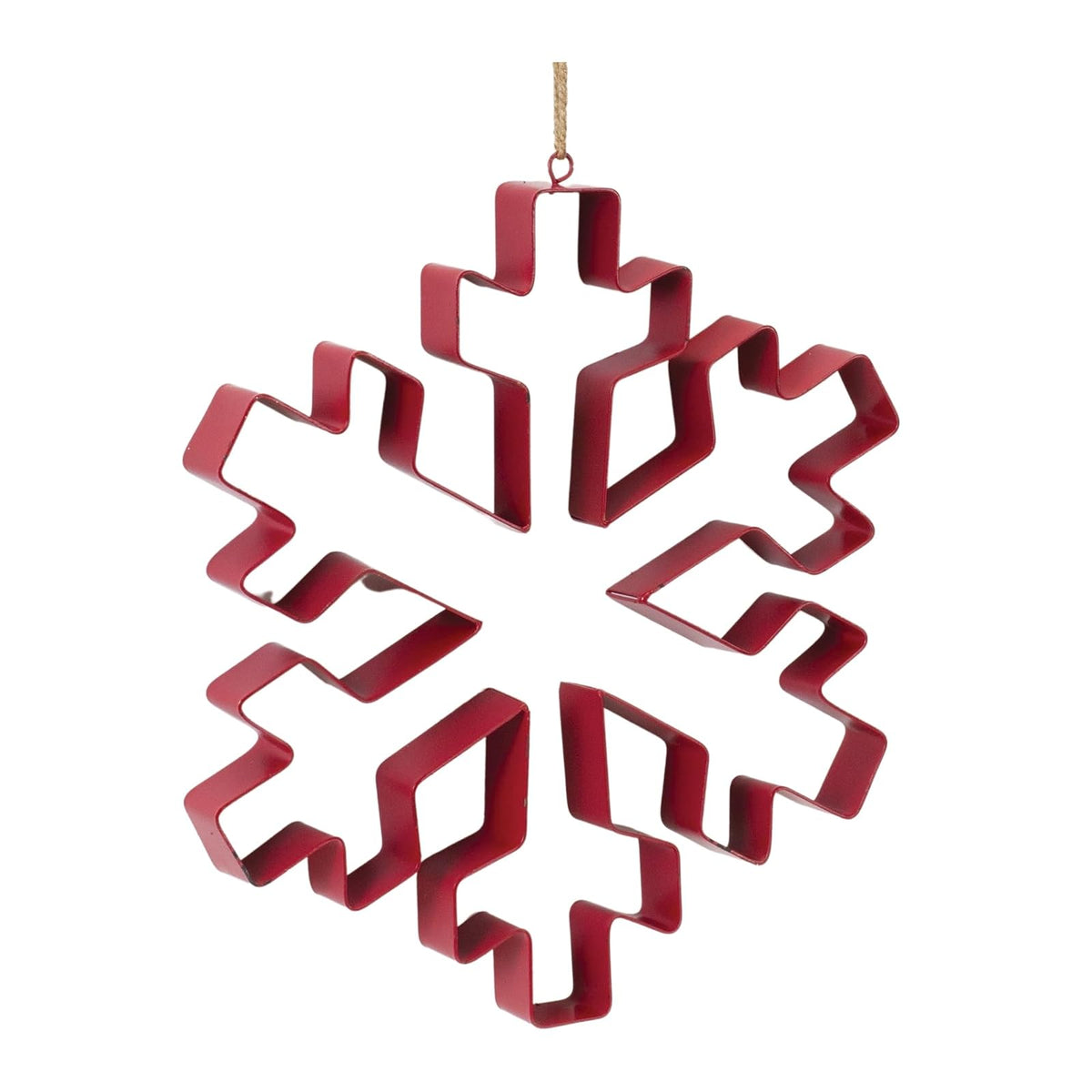 Melrose Hanging Ornament, 9" x 1" x 10.5", Red