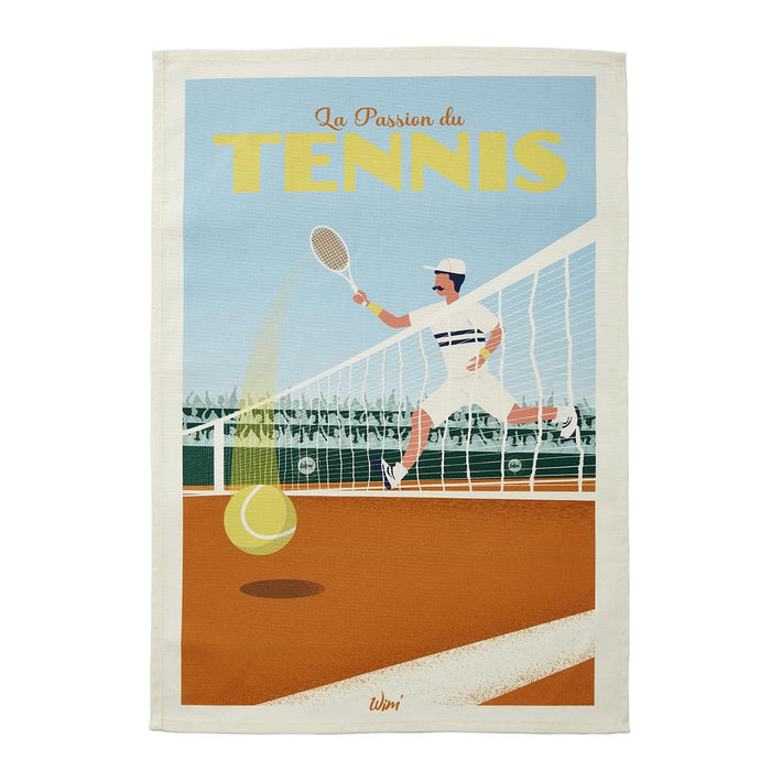 Coucke Printed Cotton Tea Towel, Wim' Set and Match, 50 x 75 cm