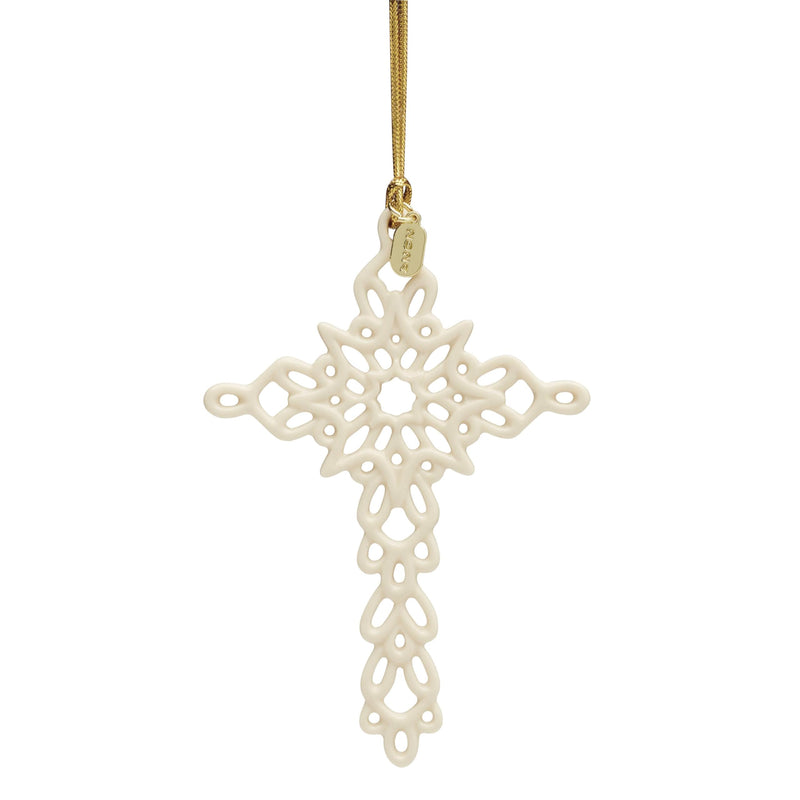 Lenox 2024 Snow Fantasies Cross Ornament, 4.75-inch Height, Porcelain, Home, Home Décor