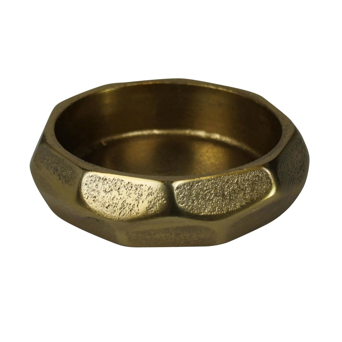 Homart Candle Holder, Small, Brass