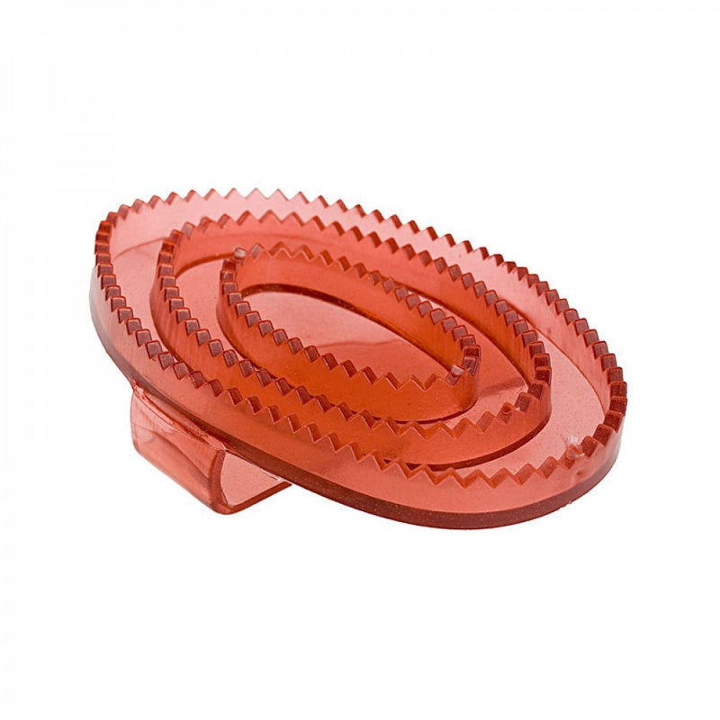 HORZE Flexible Curry Comb - Size:Small Color:Red