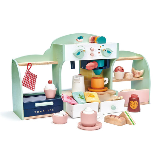 Tender Leaf Toys - Fun Play Set for Kids Tea and Cafe Party with Many Accessories for Age 3+
