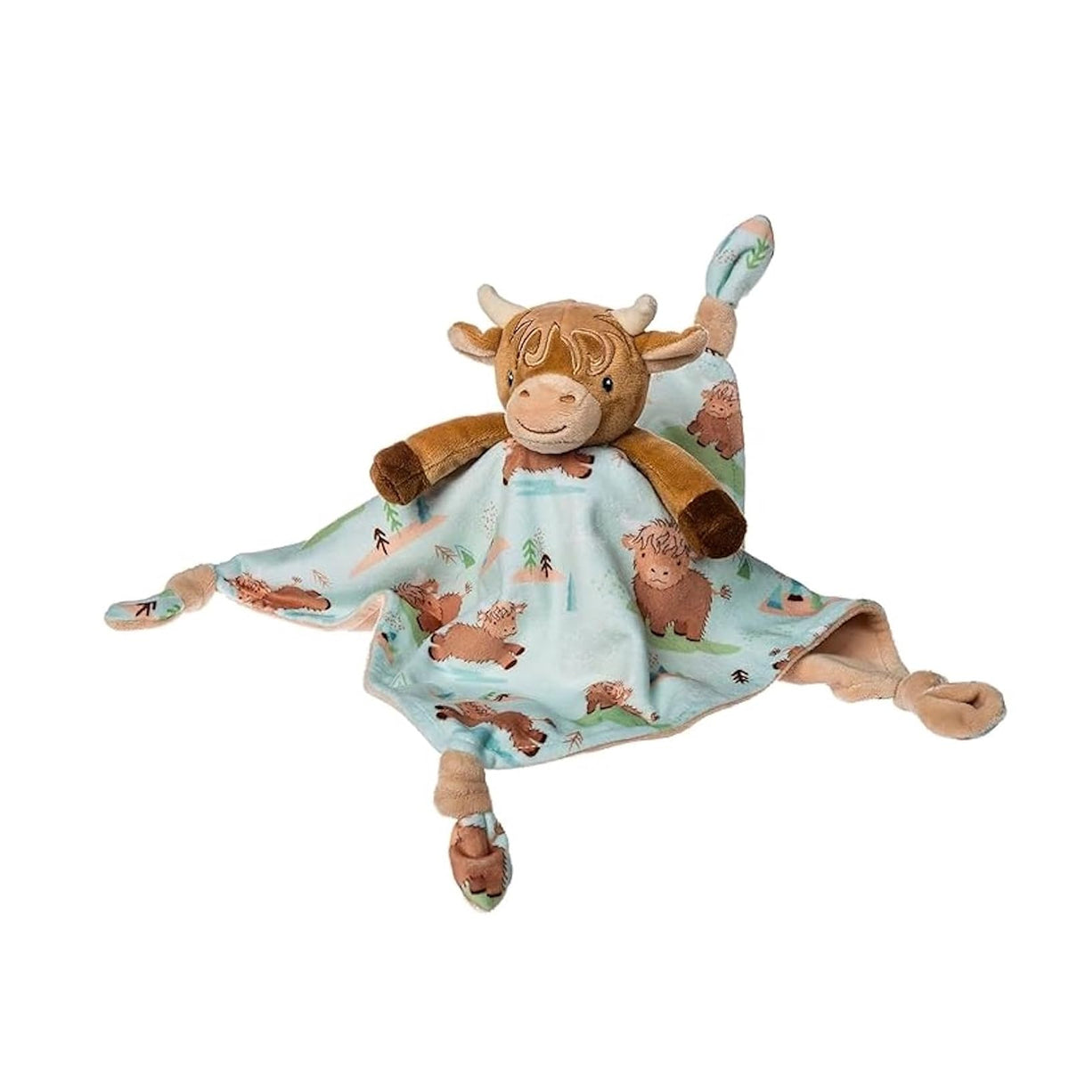 Mary Meyer Blanket, 13 x 13-Inches, Hetty Highland Cow