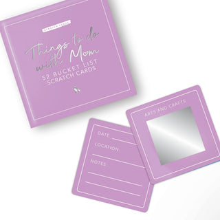 Gift Republic Scratch Off Cards, Bucket List Edition. 52 Things to Do with Mom. Scratch Off to Reveal Exciting Adventures.