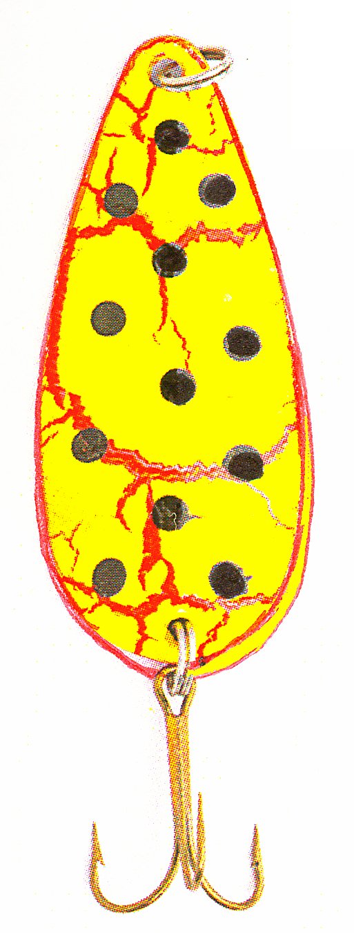 Adamsbuilt Sierra Spoon Lure, Bleeding Chartreuse/Black Dot, 1/2-Ounce