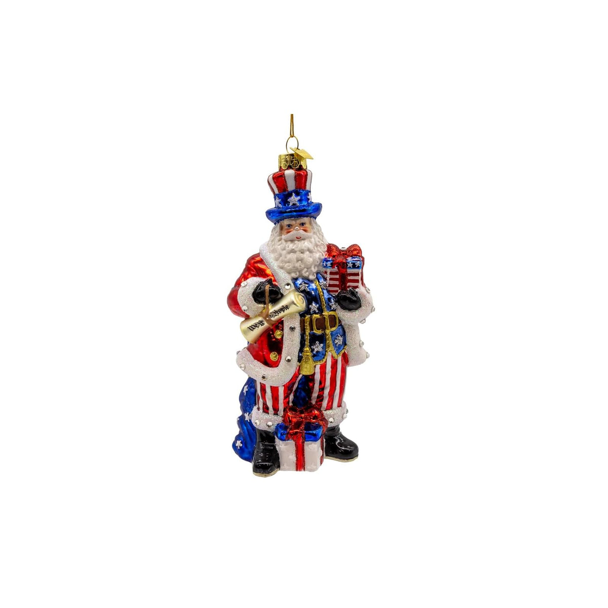 Kurt S. Adler Hanging Ornament, Approx. 4.7" x 4.1" x 8.1", Multi Color