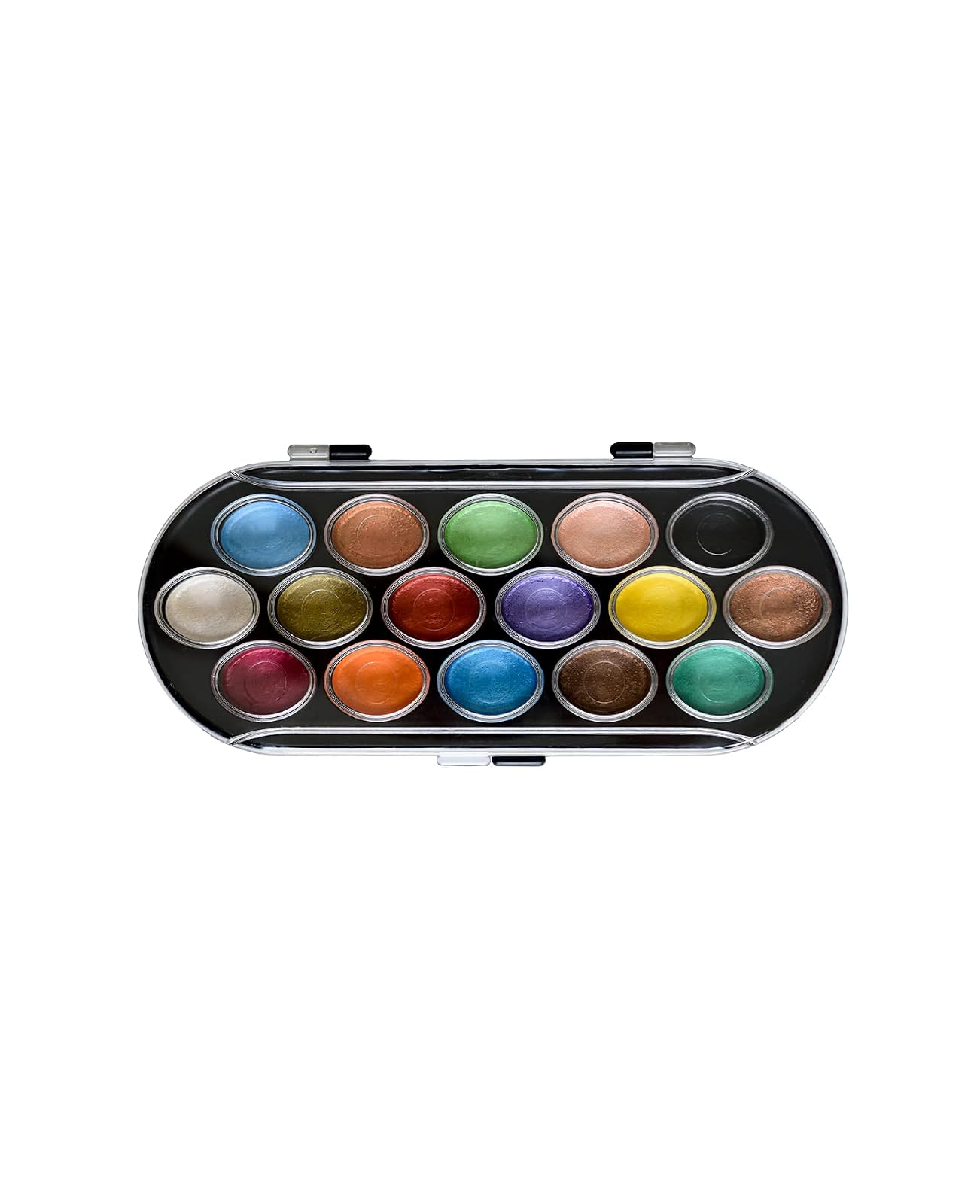 Yasutomo NPWC16 16 Color Pearlescent Watercolor Set, Assorted, Multicolor