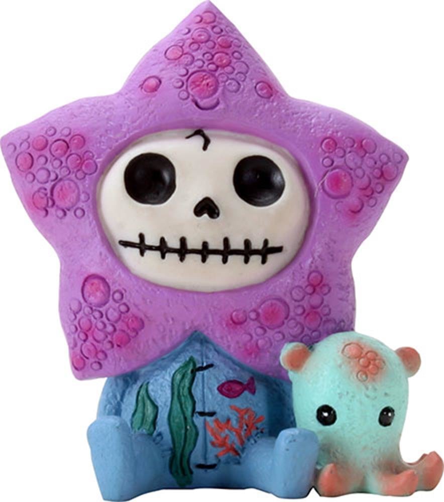 Pacific Trading Furrybones Hoshi Signature Skeleton in Starfish Costume with an Octopus