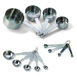 TableCraft H726 Bakers Dozen Measuring Set Includes Measuring Spoons Measuring Cups and Spice Spoons