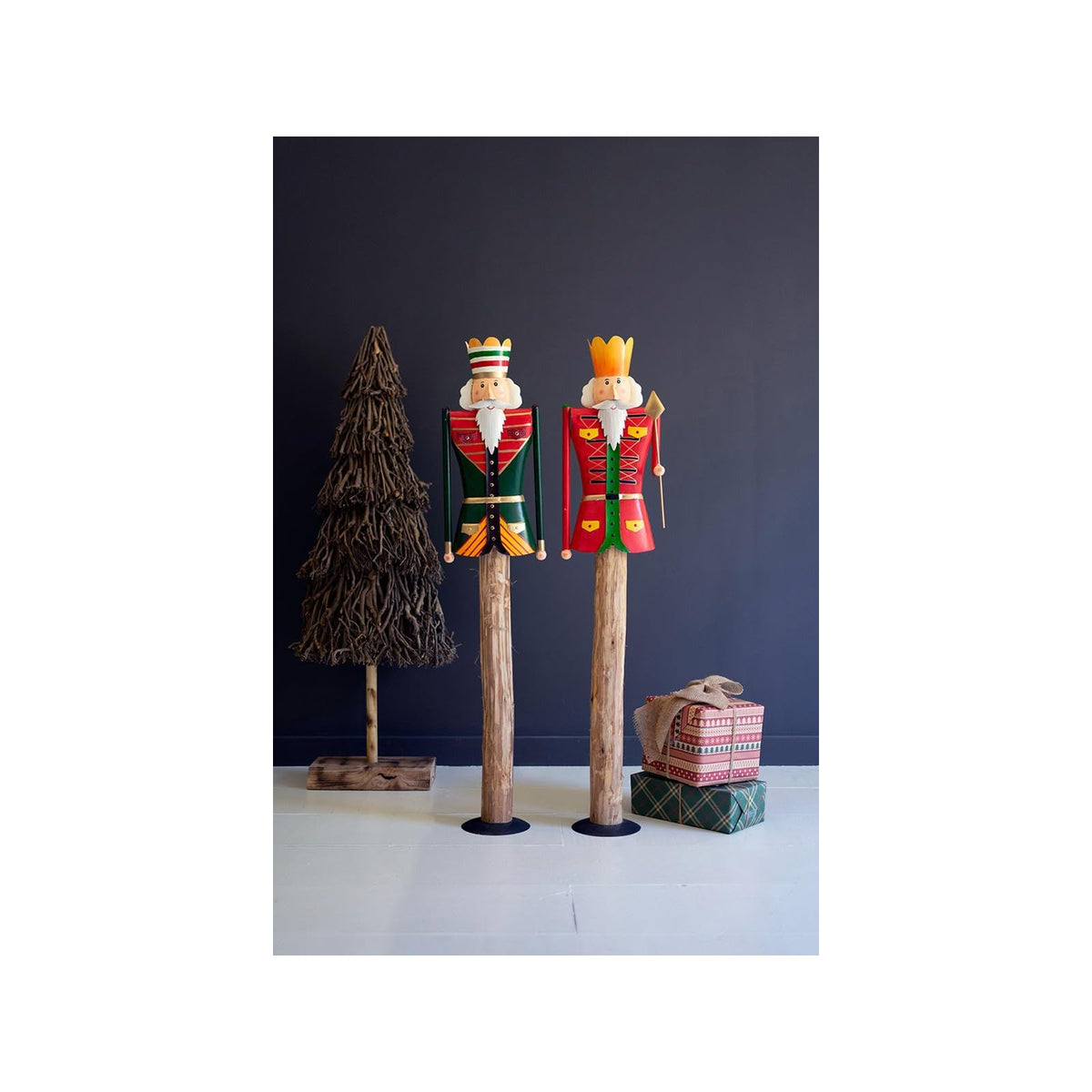 KALALOU Figurine, 9.5" x 9" x 48"t, Red, Green