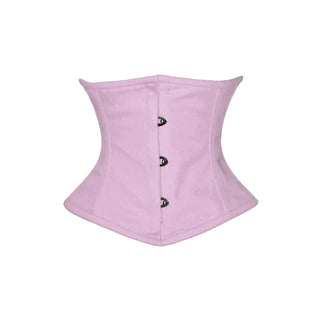 luvsecretlingerie Corset, Medium, Pink Cotton- (for Short Torso-fit Well for 8.5