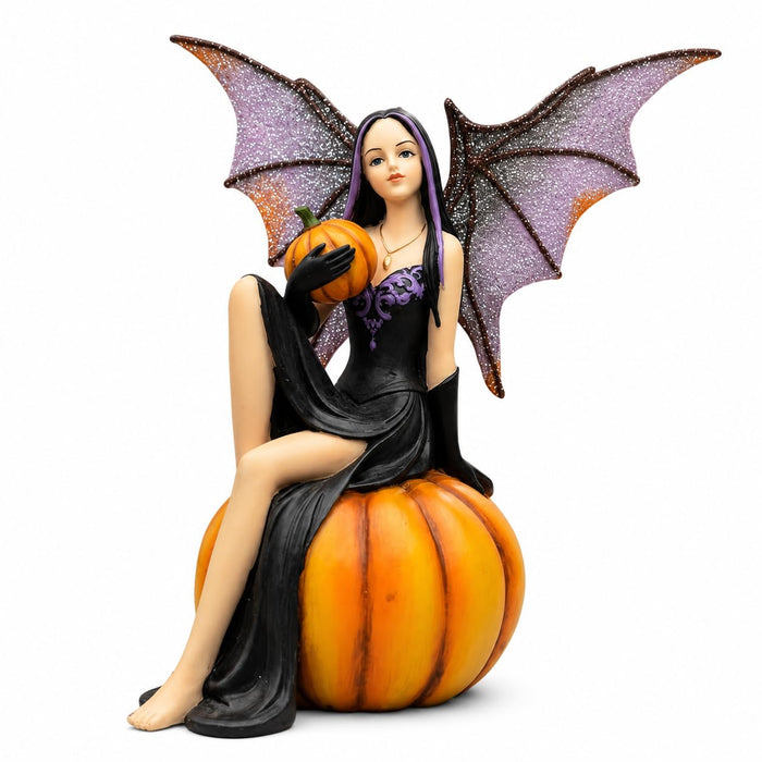 Comfy Hour 5.9 Inch Witch Fairy Figurine, Pumpkin Gothic Statue
