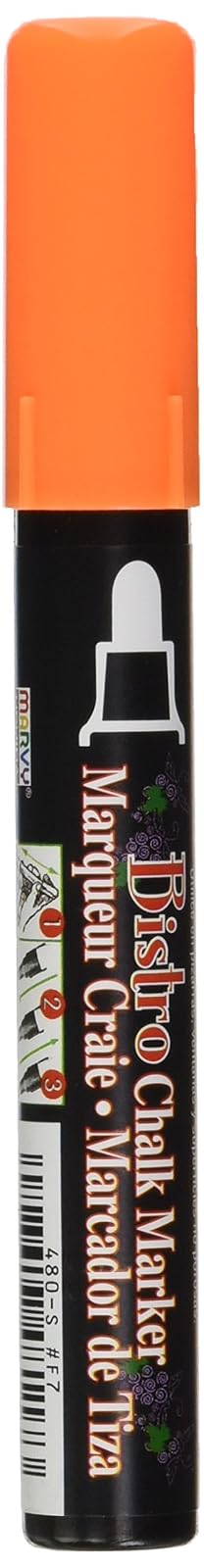 UCHIDA Bistro Chalk Marker Bulk Fluorescent Orange