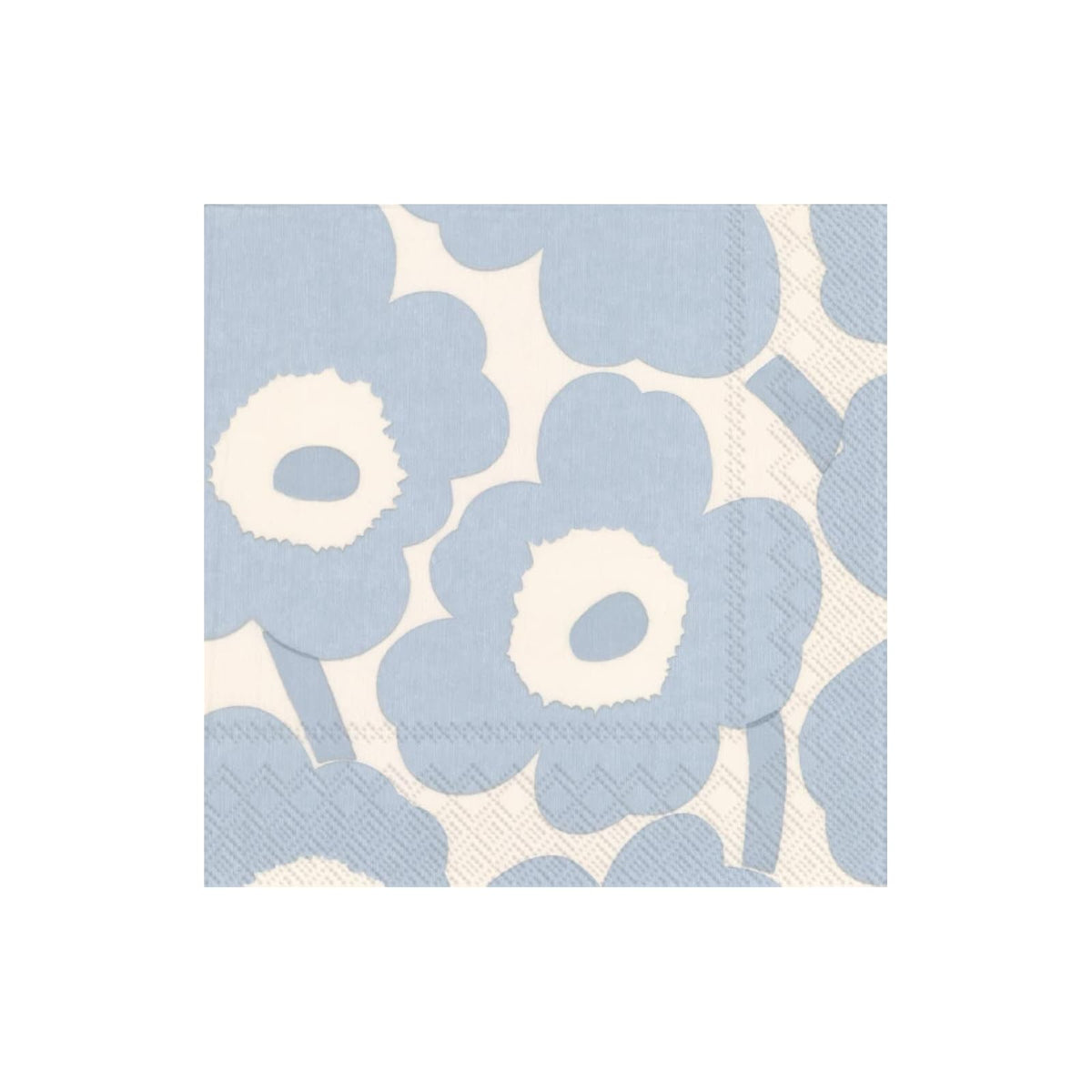 ihr SINCE 1977 Kitchen, 5" x 5", Unikko Cream Light Blue