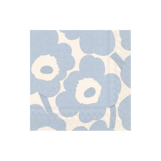 ihr SINCE 1977 Kitchen, 5" x 5", Unikko Cream Light Blue