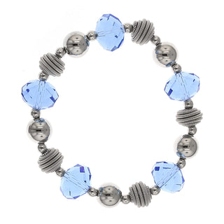 2028 Bracelet, Blue,Gold, Beaded,Beads,Classic