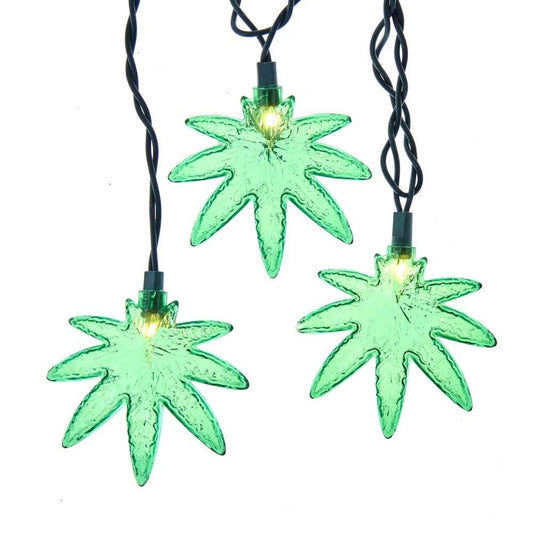 Kurt Adler Adler UL 10 Cannabis Set Novelty Lights, Multi