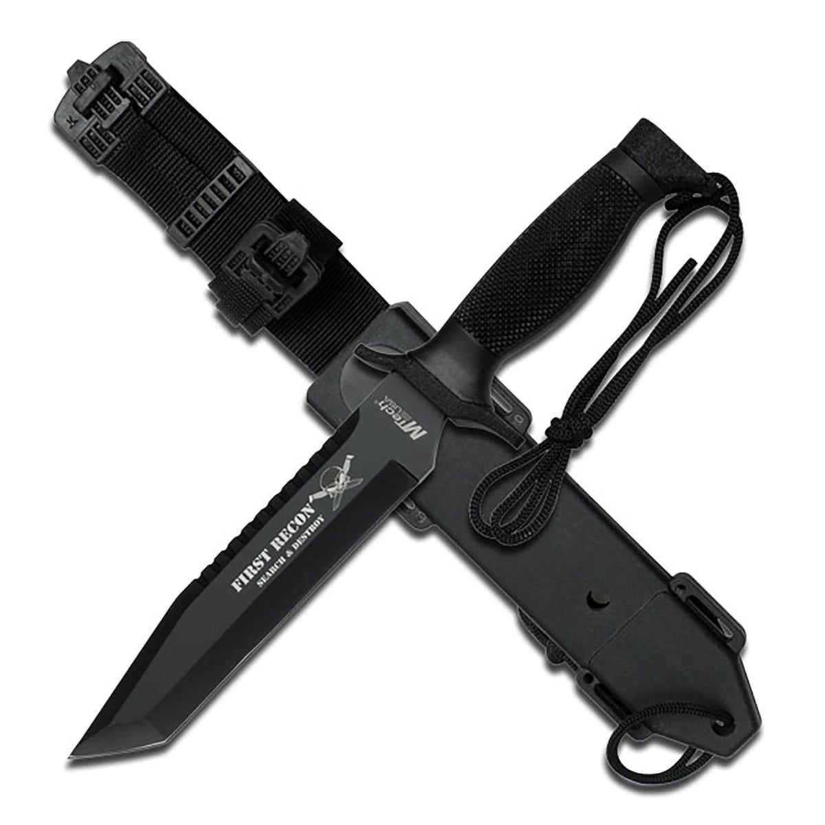 MTECH USA Knife, 12", Black