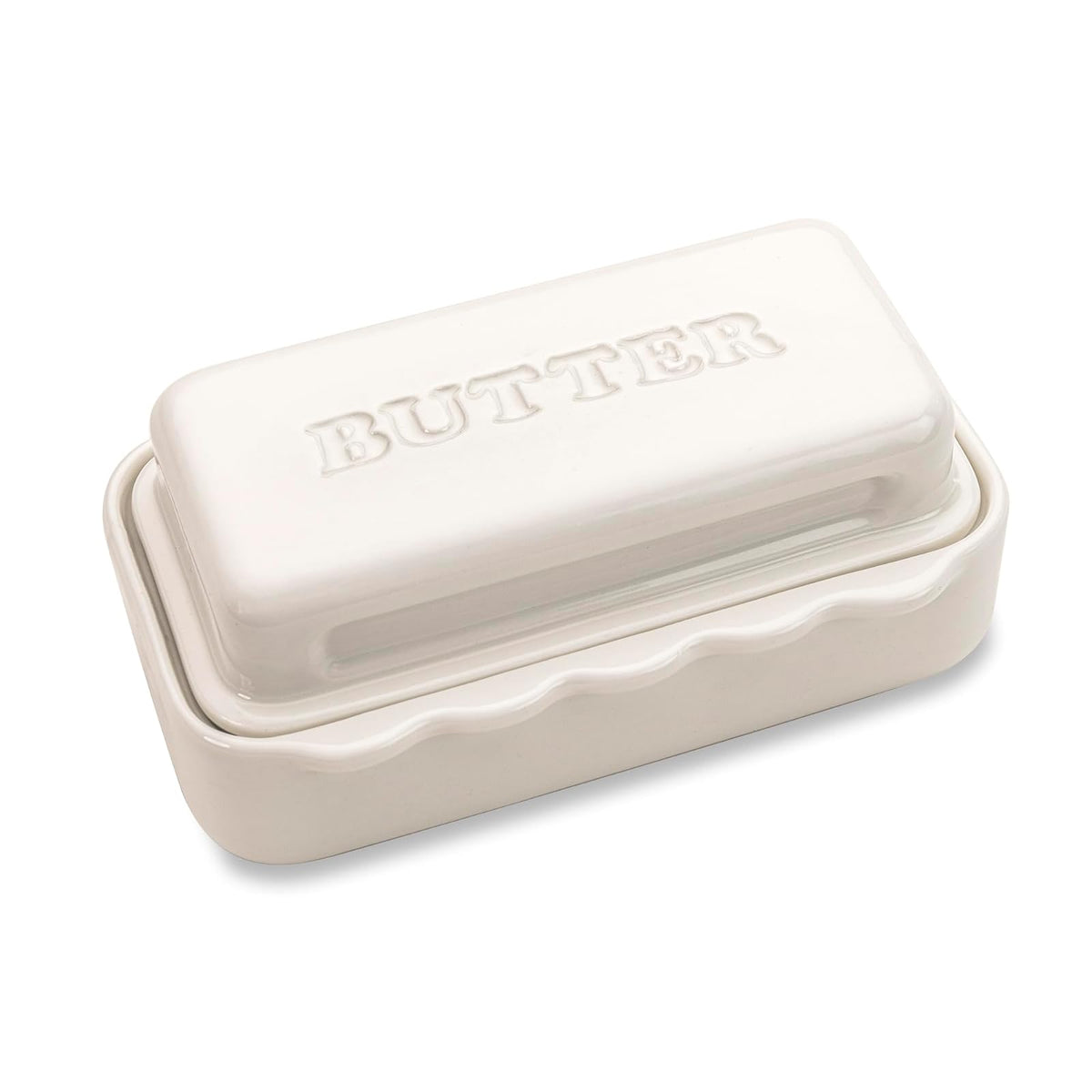 MOBI Butter Dish, White