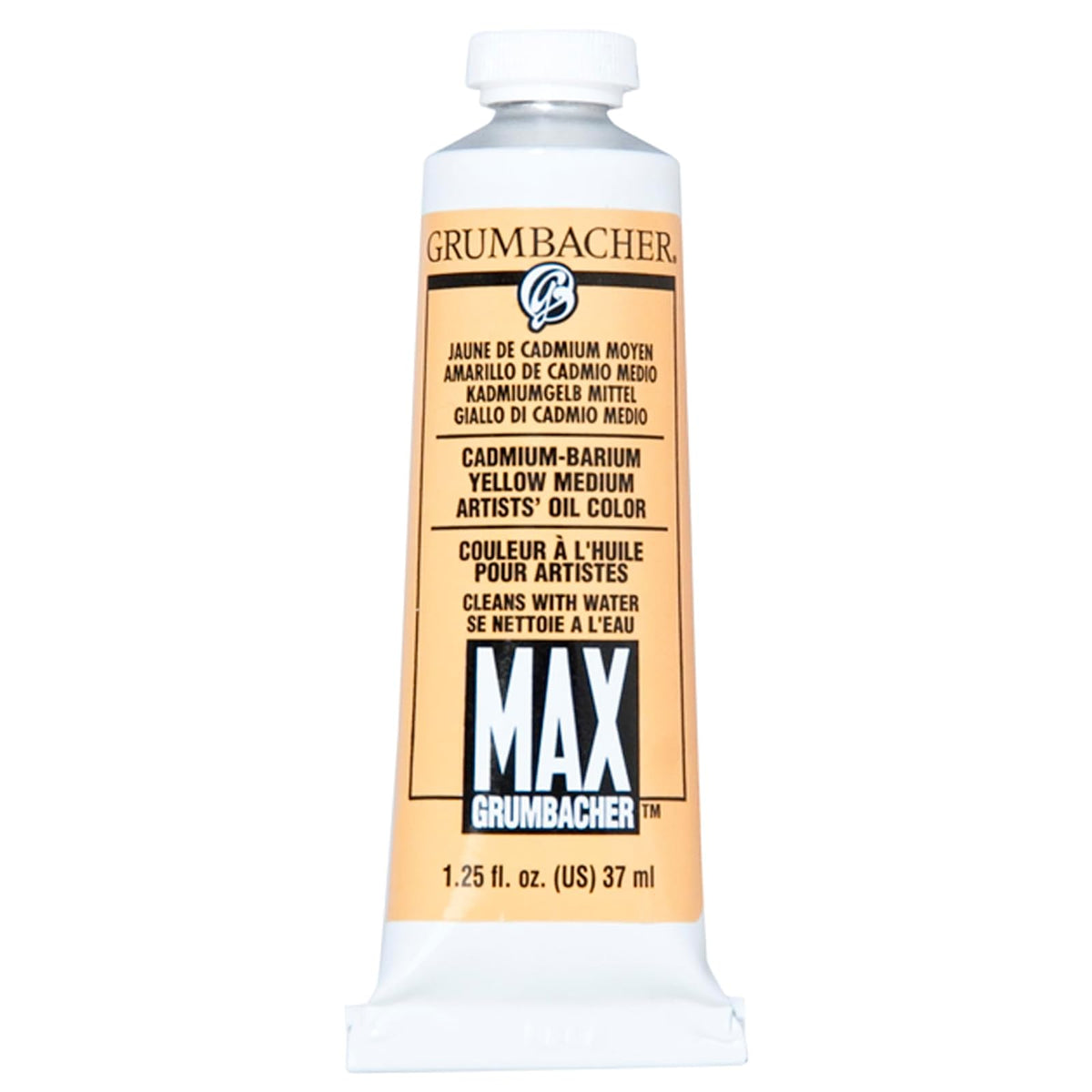 Grumbacher Paint, 1.25 Ounce (Pack of 1), Cadmium-barium Yellow Medium