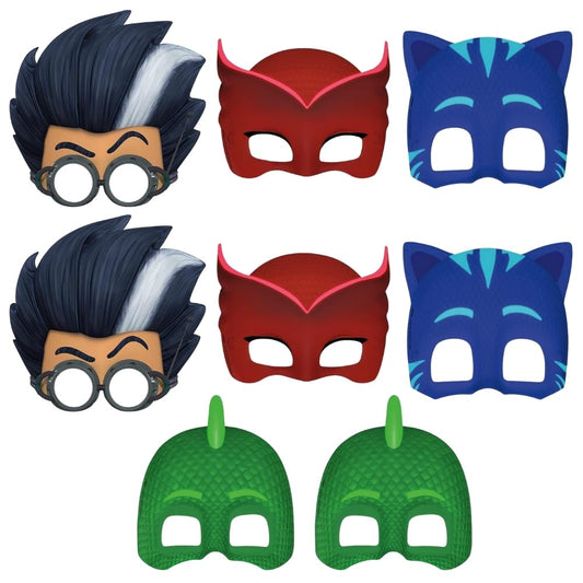 Unique Industries PJ Masks Party Masks 8 Count