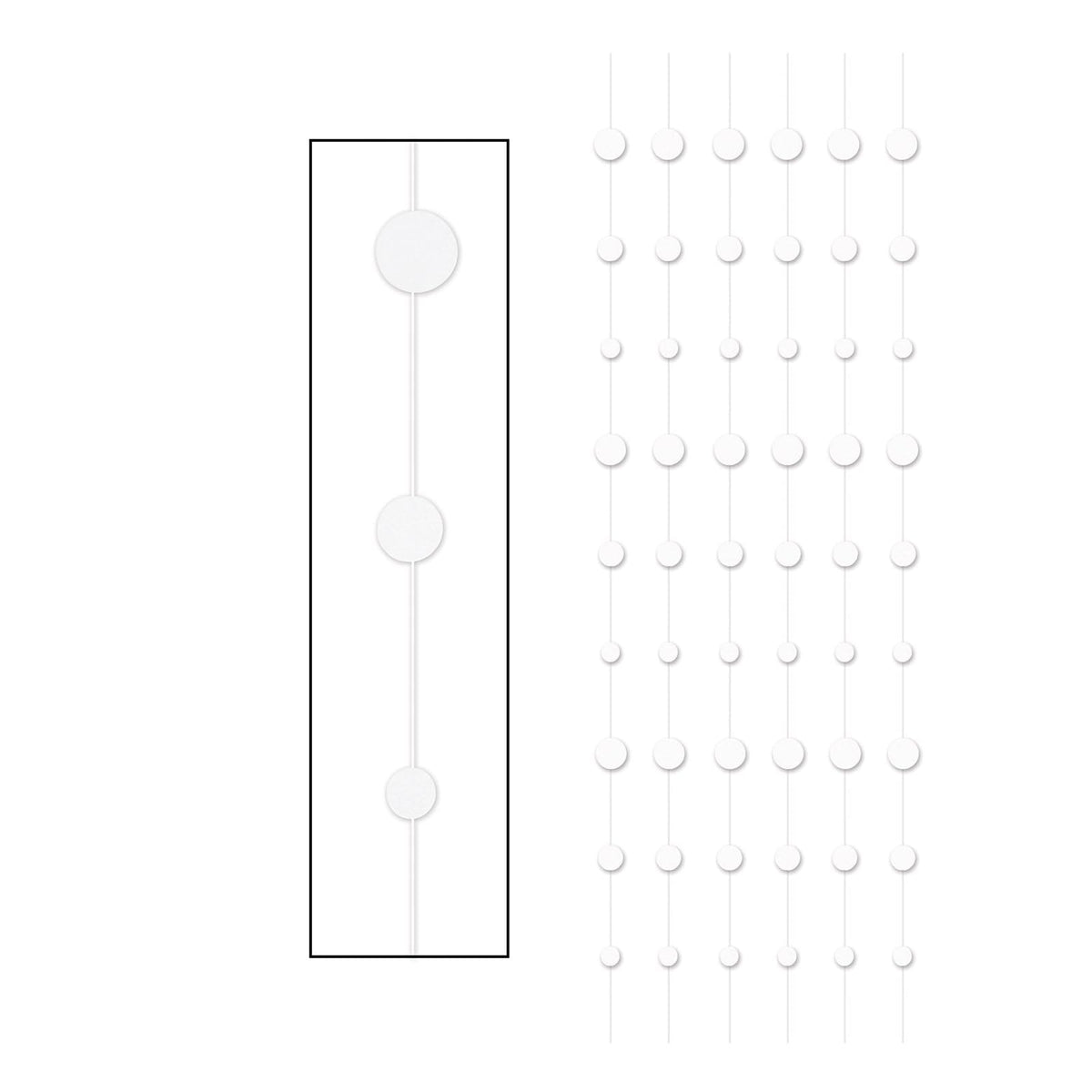 Beistle Garland, 6 feet, White