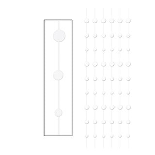 Beistle Garland, 6 feet, White