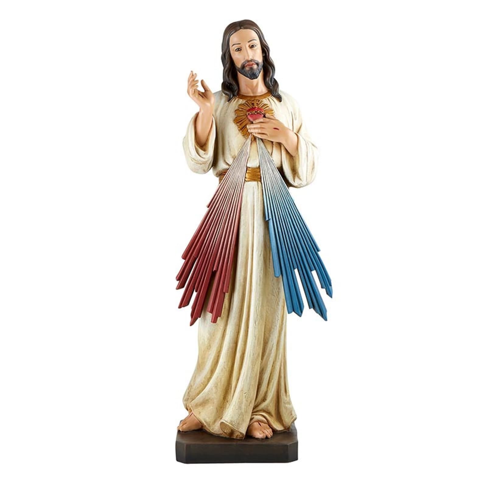 Christian Brands Avalon Gallery Divine Mercy Jesus Christ 24 Inch Large Resin Colored Statue