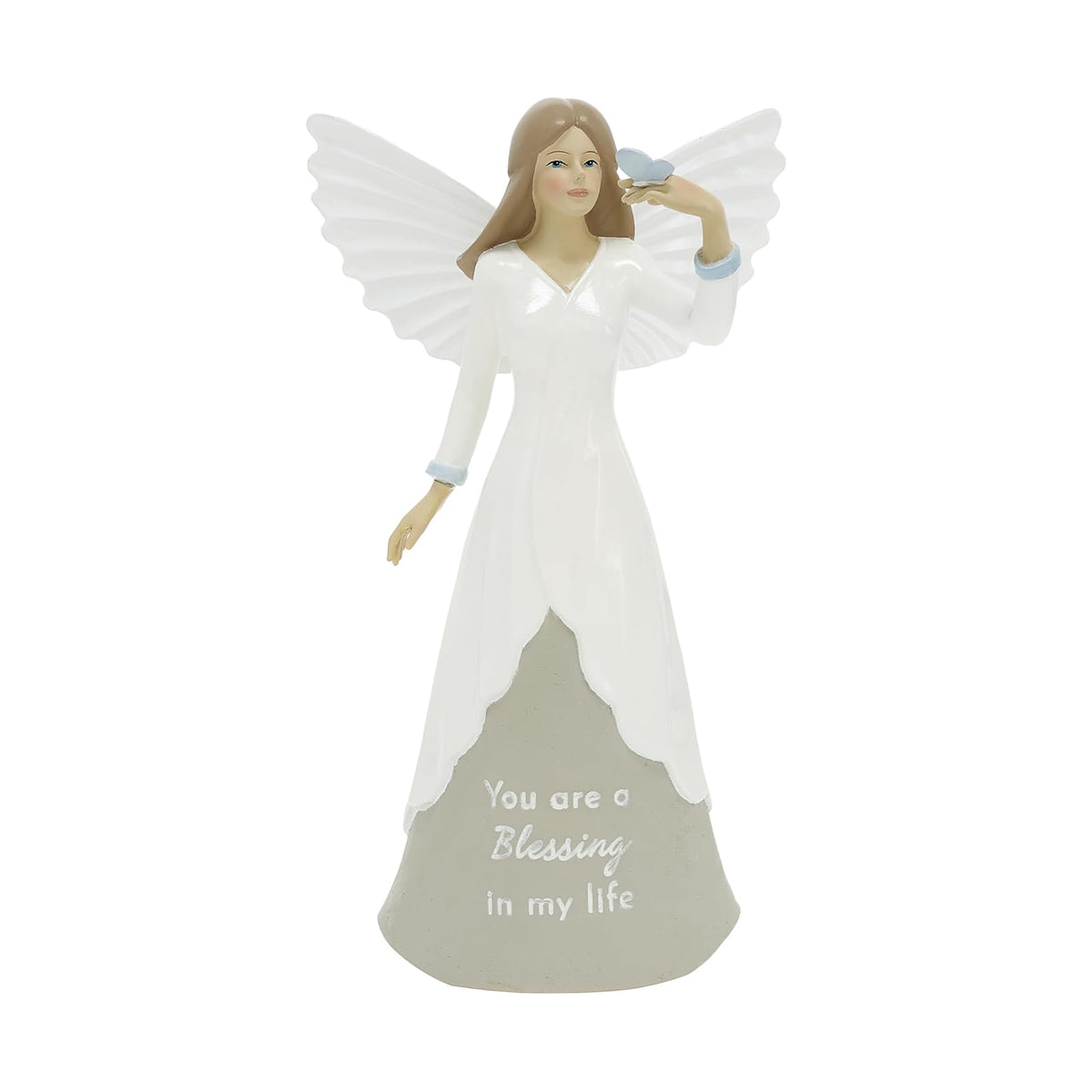 Pavilion Gift Company Figurine, 8", Predominantly White With Gold Accents