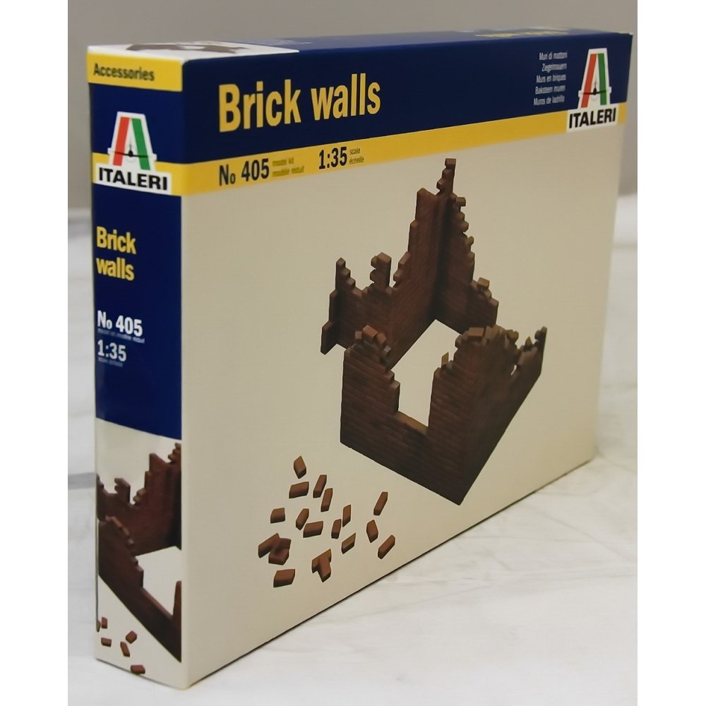 MRC Italeri Models World War II Brick Walls Model Kit