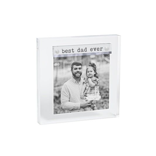 Mud Pie Picture Frame, 4 1/4" x 4 1/4", Dad