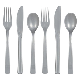 Unique Flatware, pack of 18, Silver