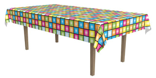Beistle Disco Tablecover Party Accessory (1 count) (1/Pkg)