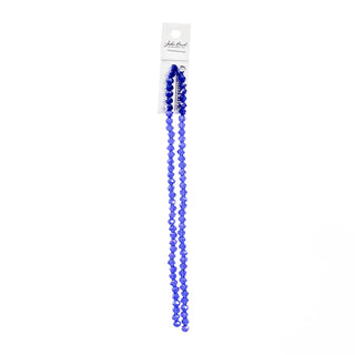 John Bead Craft Bead, 4mm x6mm, Transparent Sapphire AB